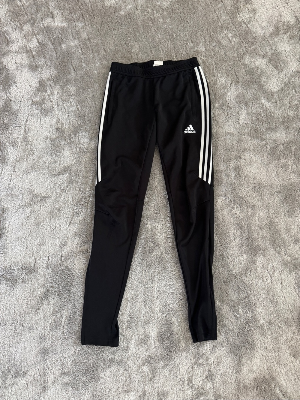 Adidas Black & White Stripe Cimacool Track Pants